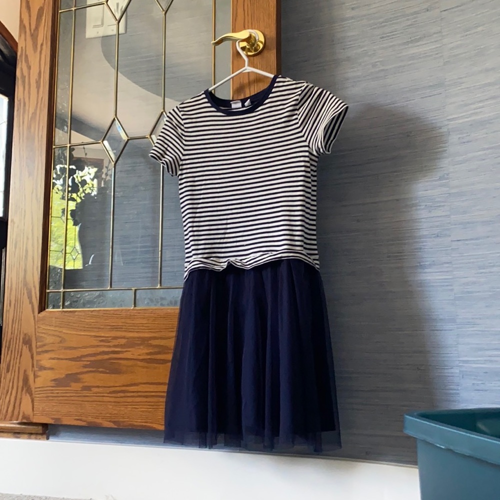 Blue and white gap dress